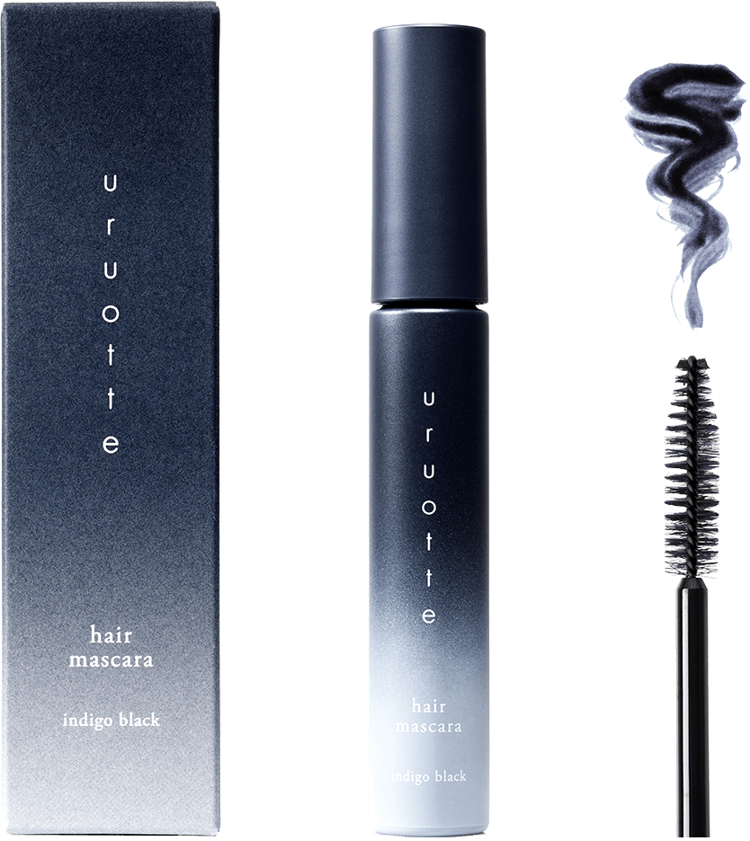 uruotte リタッチヘアマスカラ インディゴブラック 10mL