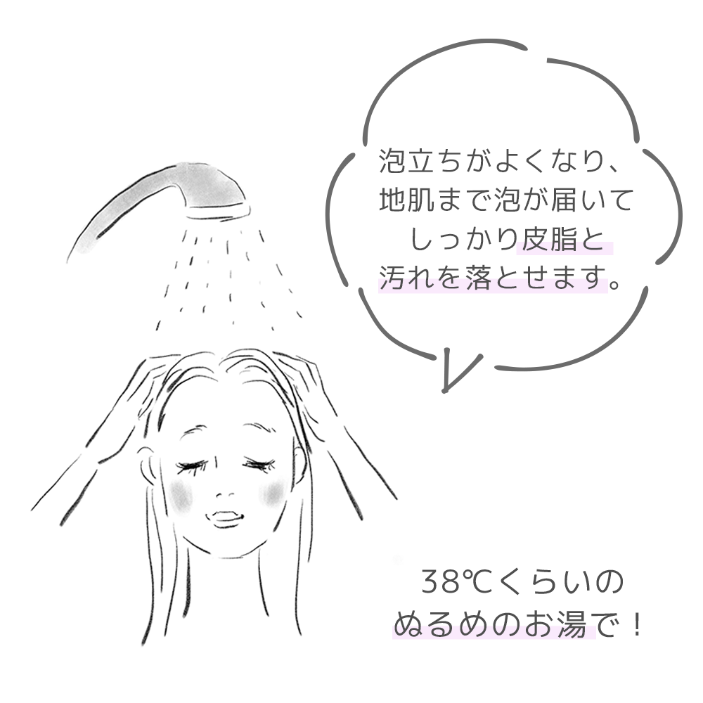 予洗いをしっかり