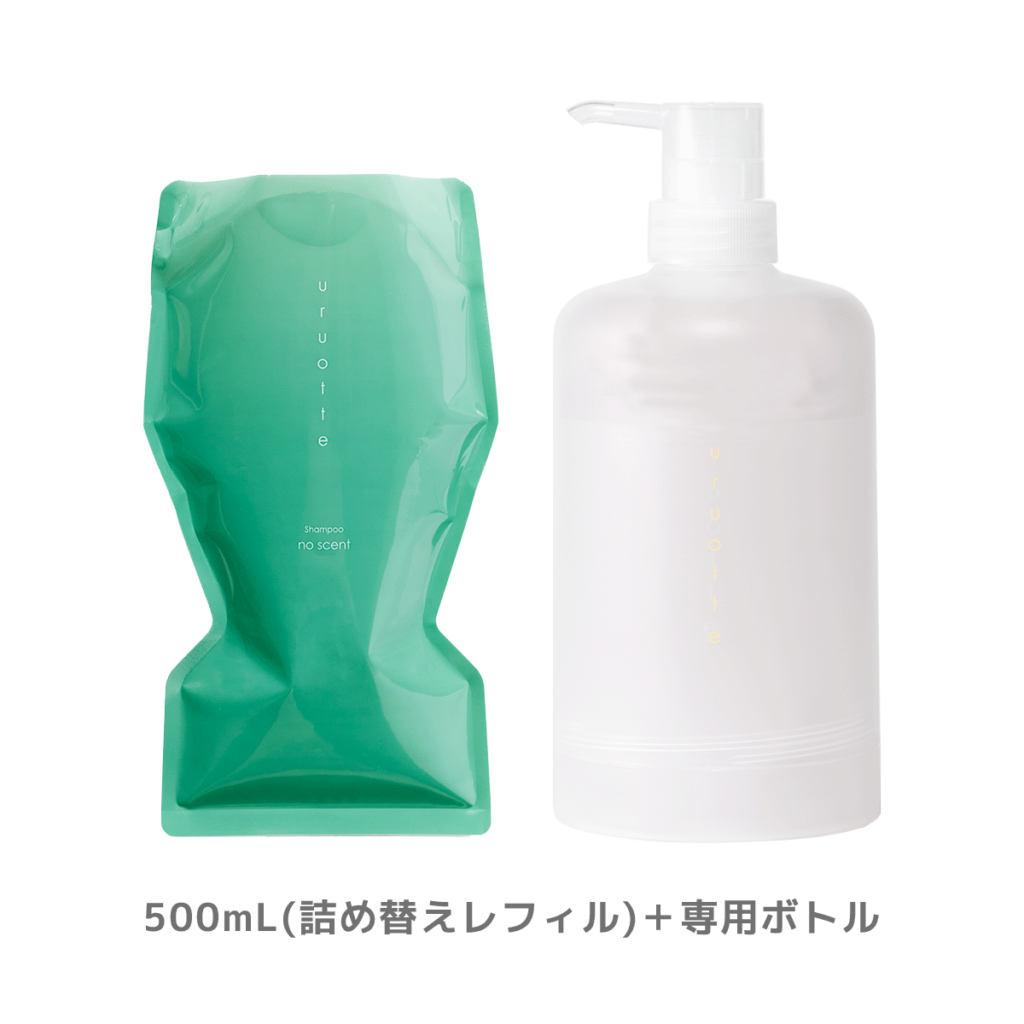 uruotte 無香料 500mL(詰め替えレフィル)+専用ボトル
